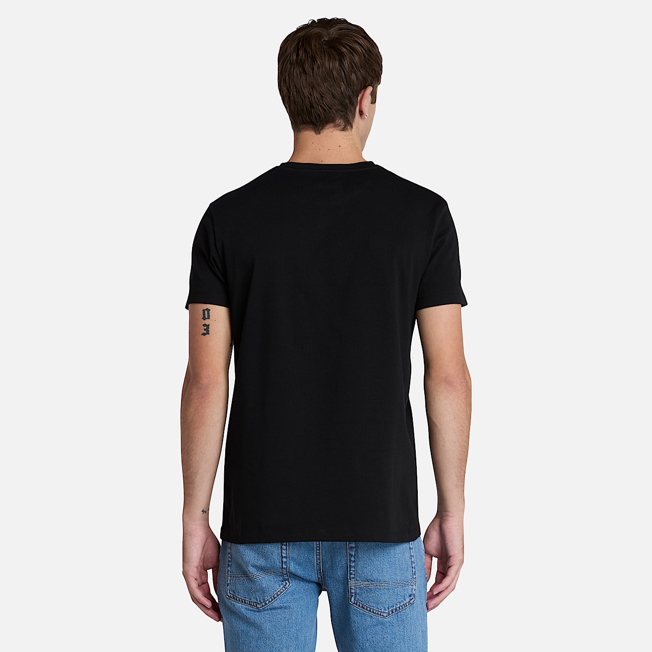 Dunstan River V Neck Short-Sleeve T-Shirt for Men in Black - 4