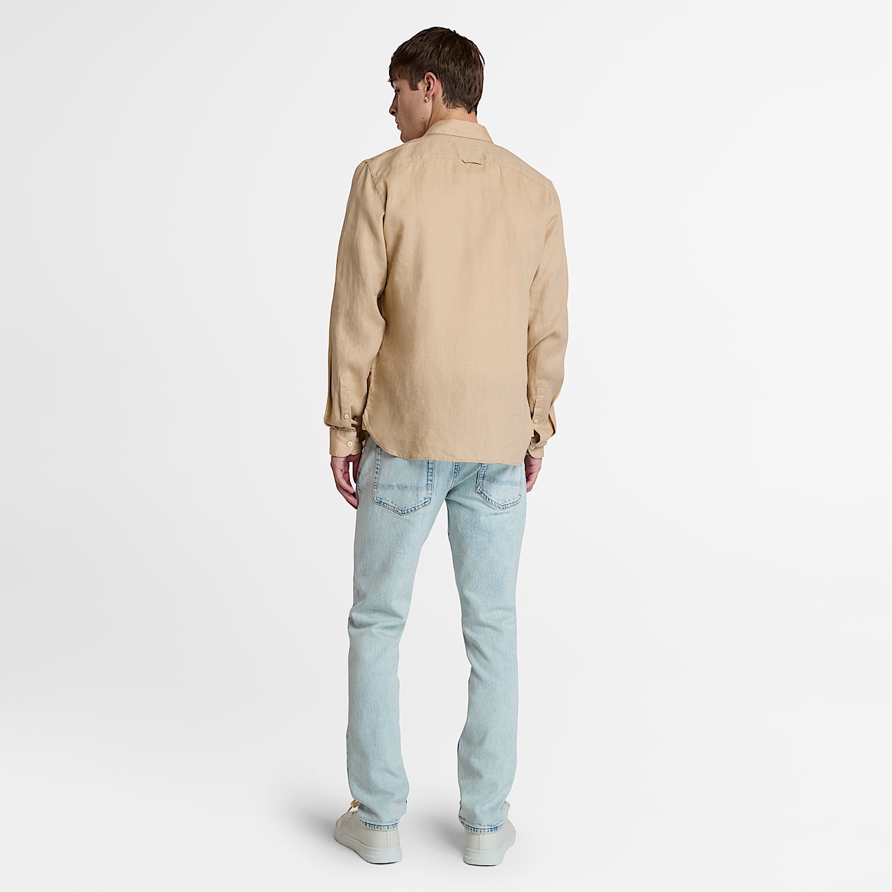 Camicia in Lino Mill Brook da Uomo in beige - 4