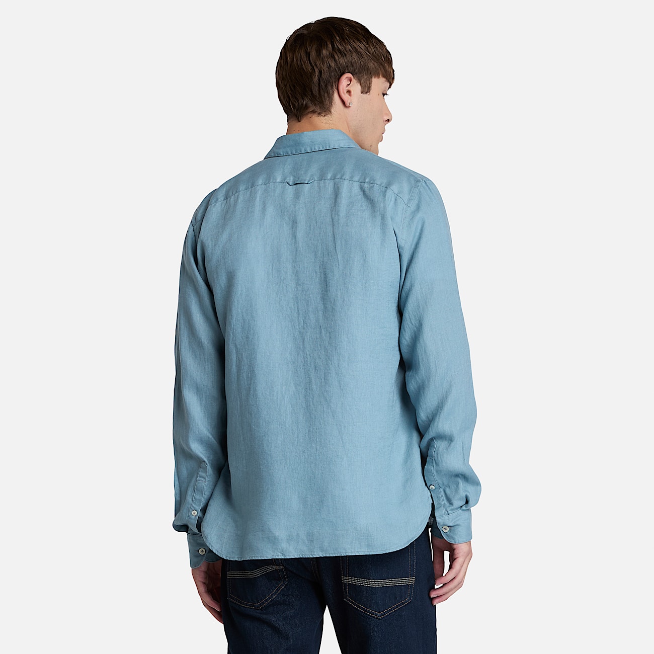 Mill Brook Leinenhemd für Herren in Blau - 4