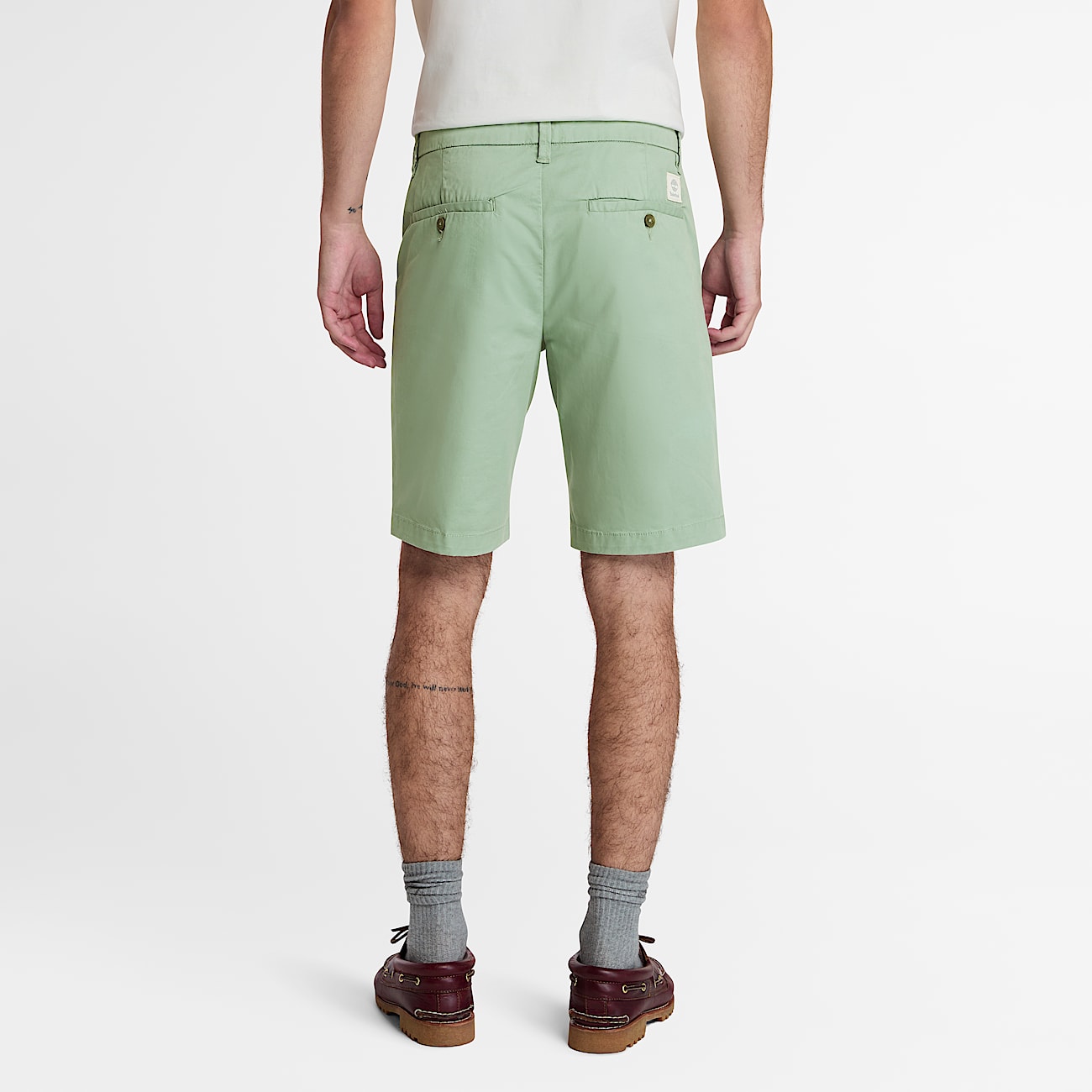 Claremont Chinoshorts aus Twill für Herren in Hellgrün - 4