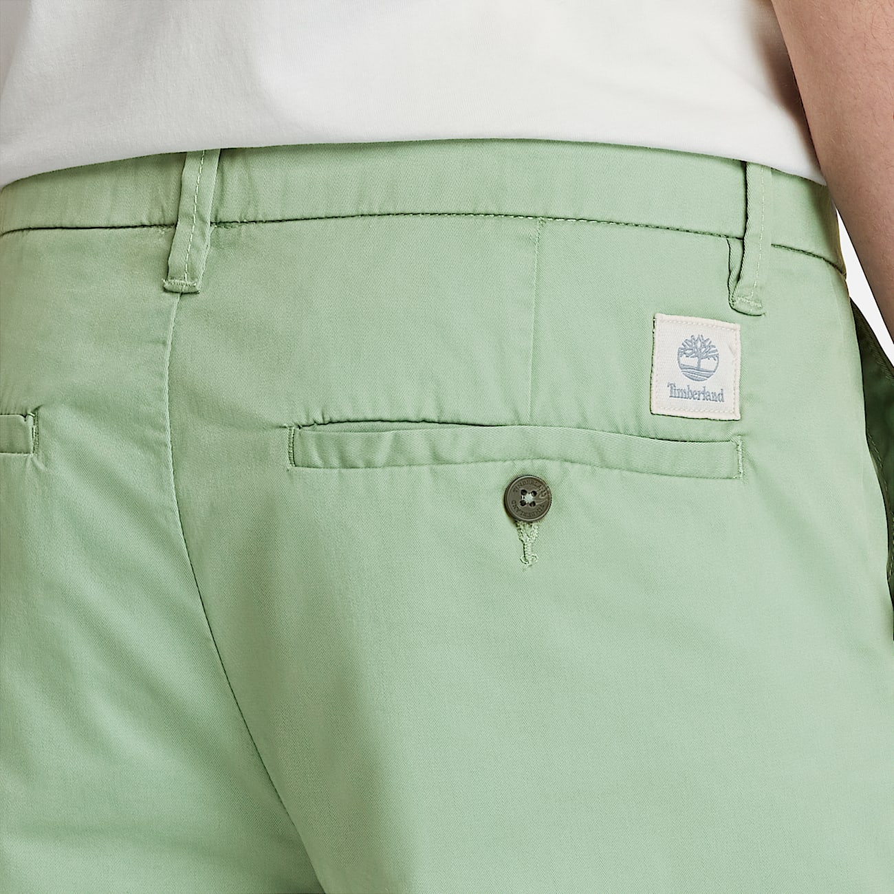Claremont Chinoshorts aus Twill für Herren in Hellgrün - 3