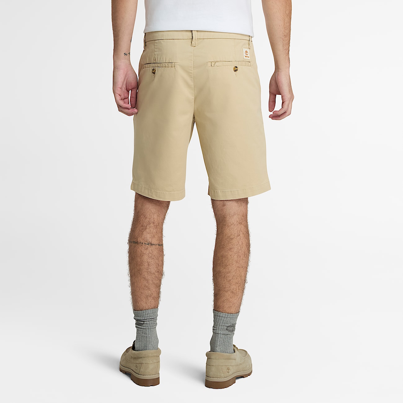 Claremont Twill Chino Short for Men in Beige - 4