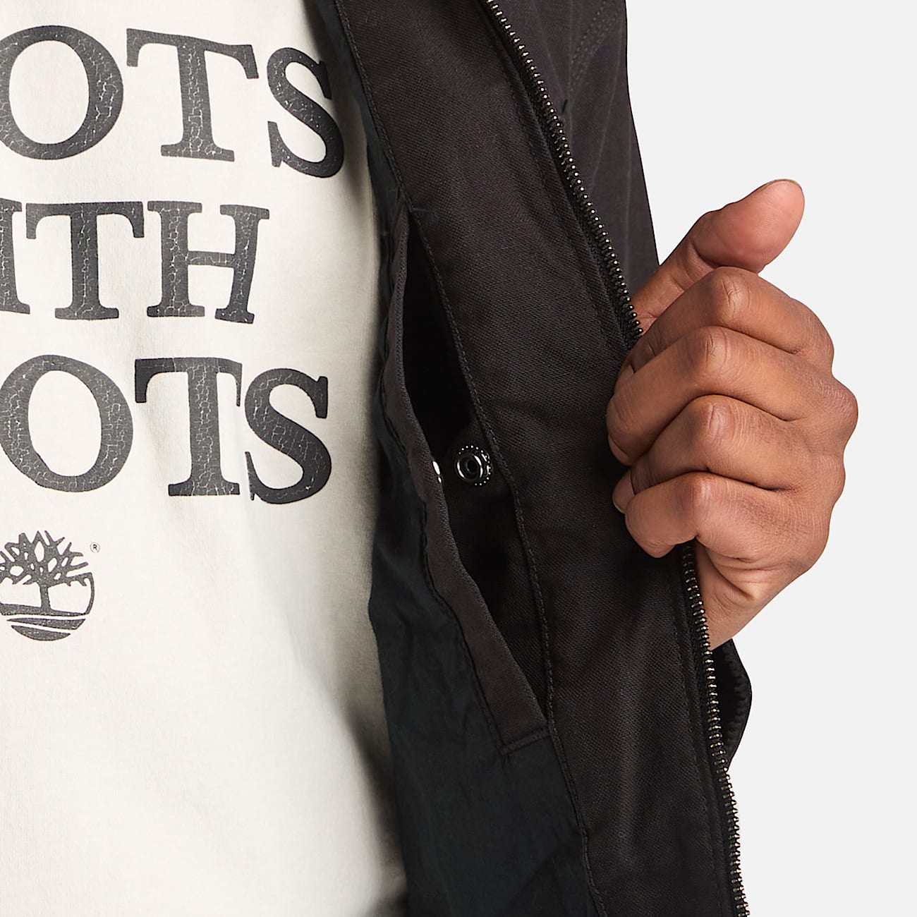 Strafford Washed Canvas Jacket for Men in Black - 5
