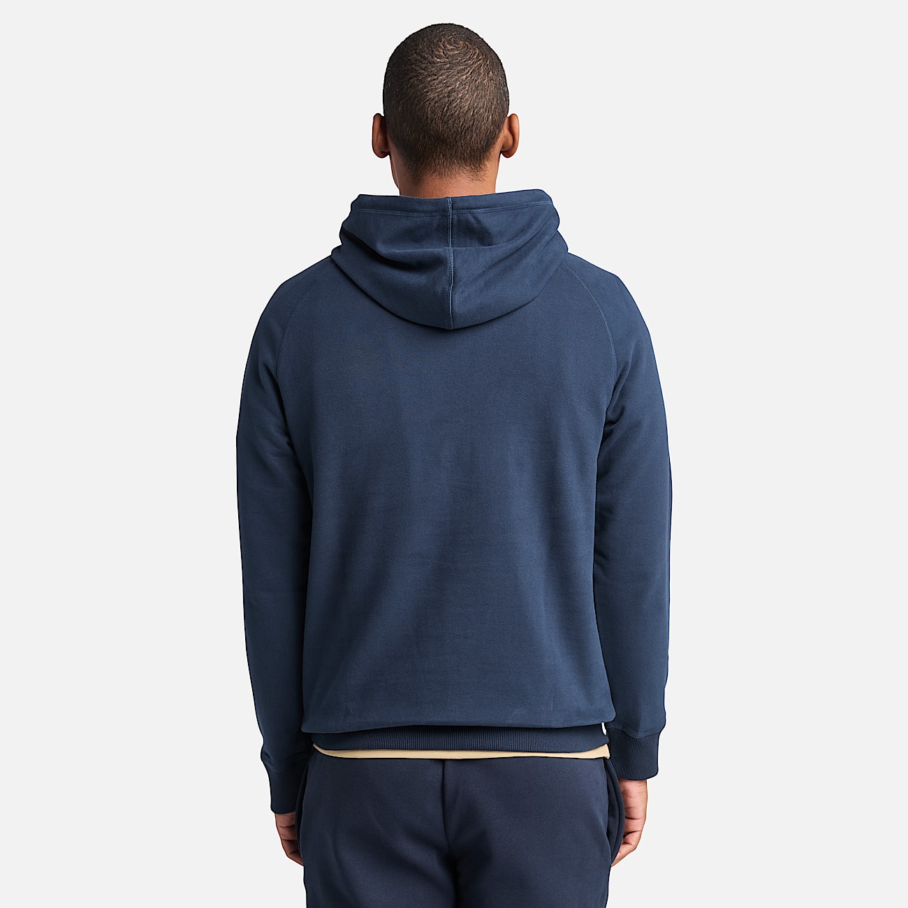 Felpa con Cappuccio Loopback Exeter River da Uomo in blu scuro - 4