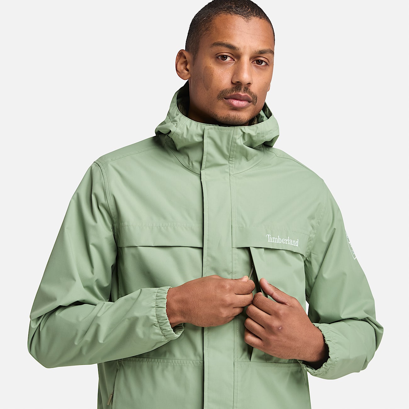 Benton Waterproof Shell Jacket for Men in Green - 4