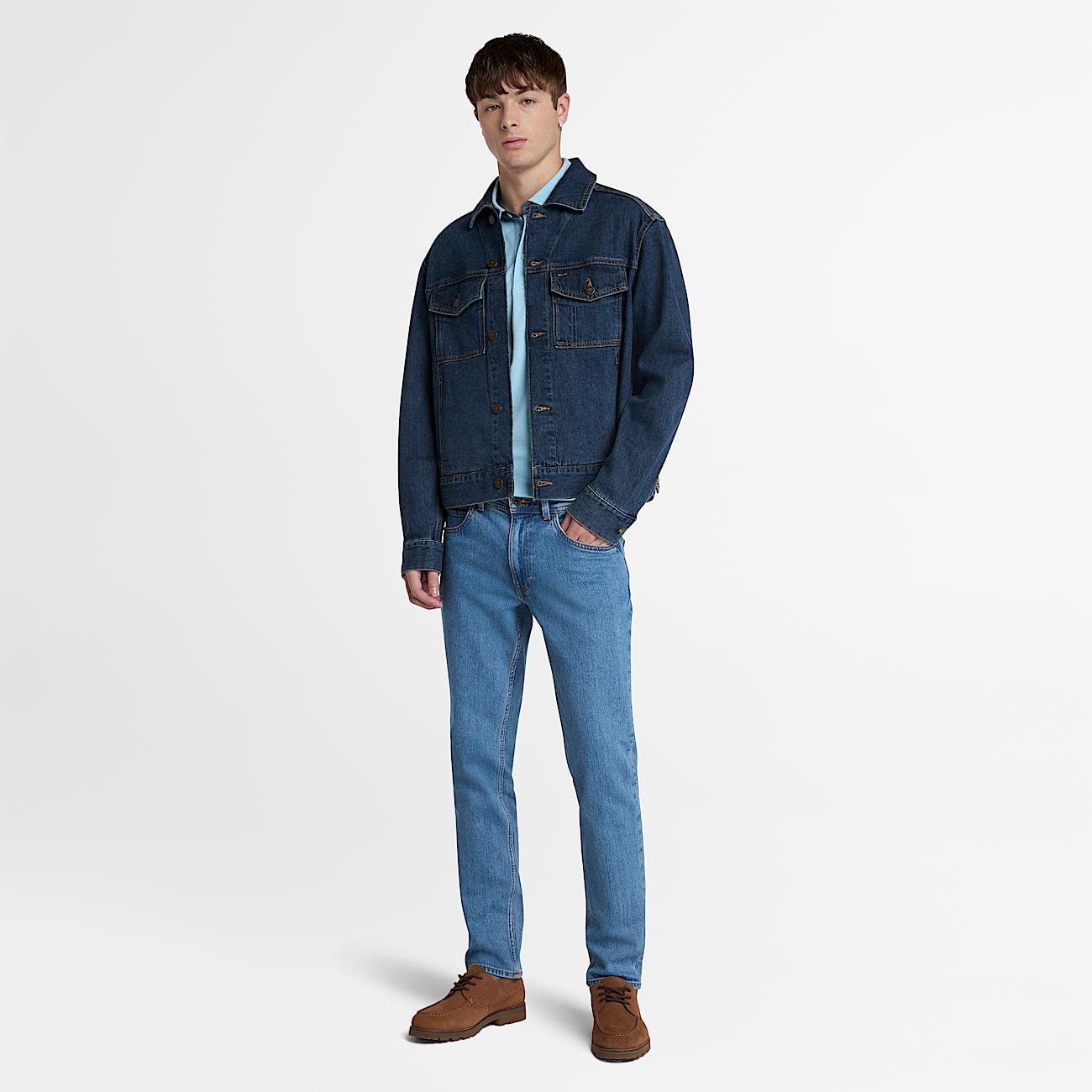 Polo Oxford a Maniche Corte Baboosic Brook da Uomo in blu - 2