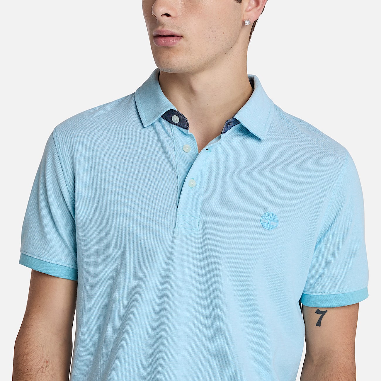 Polo Oxford a Maniche Corte Baboosic Brook da Uomo in blu - 3