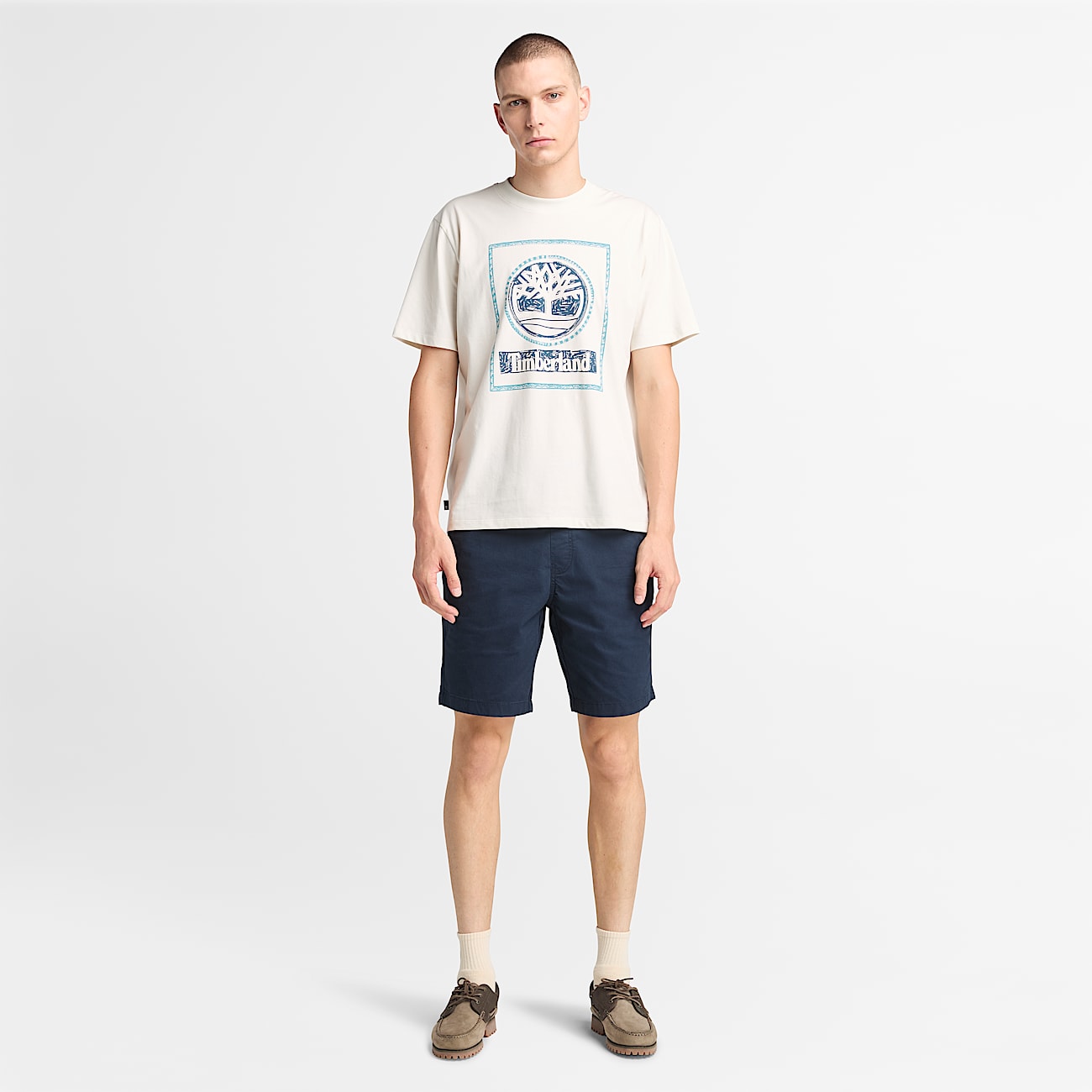 Seasonal Stack Graphic T-Shirt for Men in White - 2