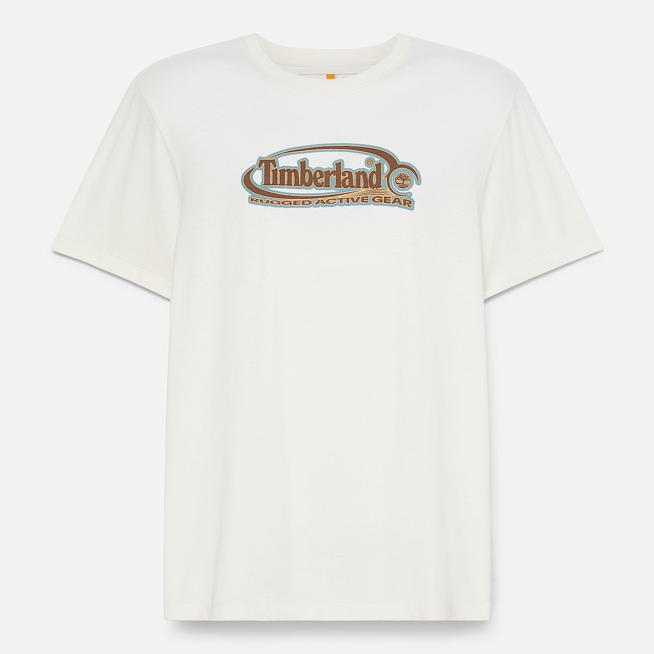 T-shirt con Logo Ovale Grande da Uomo in bianco - 5