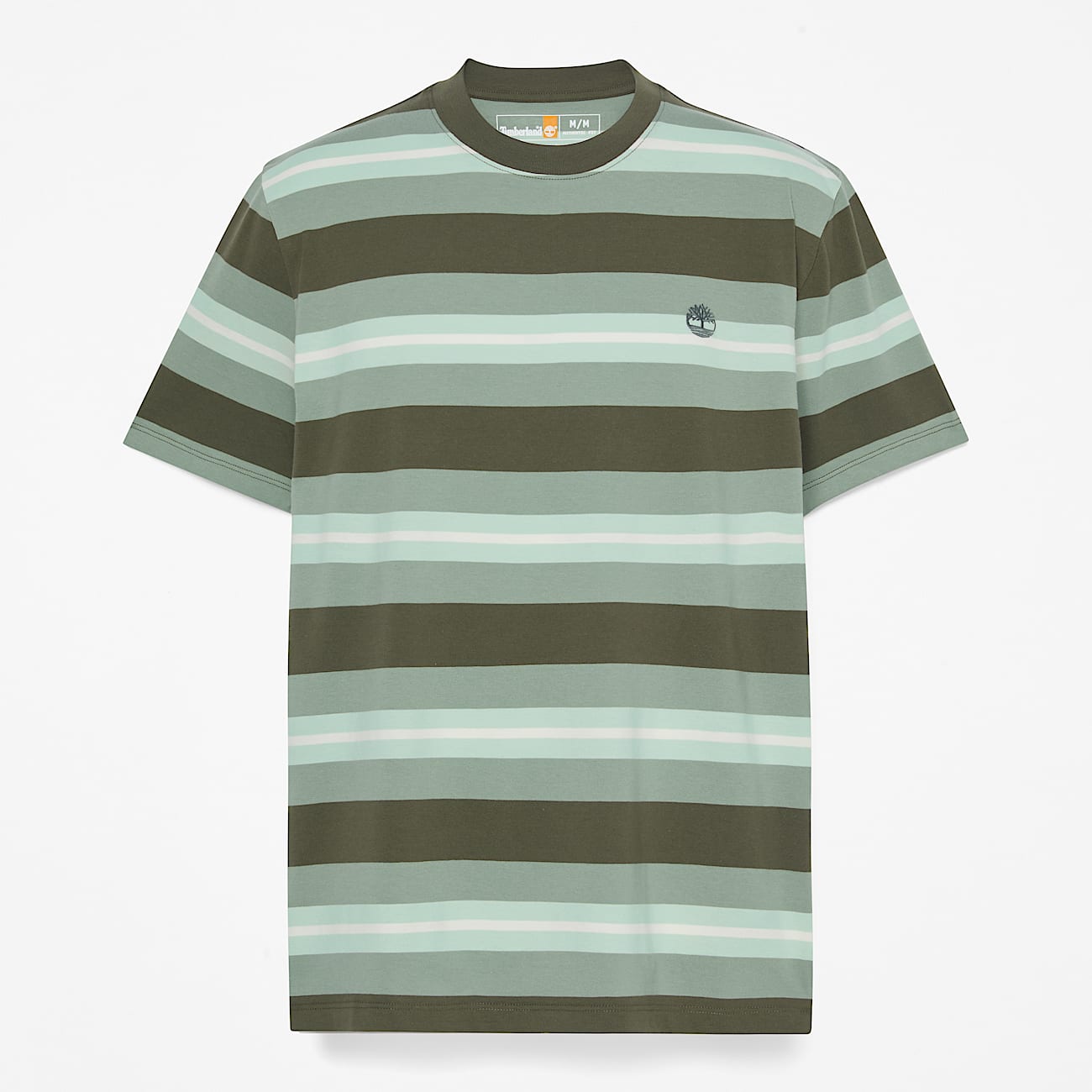 Gestreiftes T-Shirt für Herren in Grün - 5
