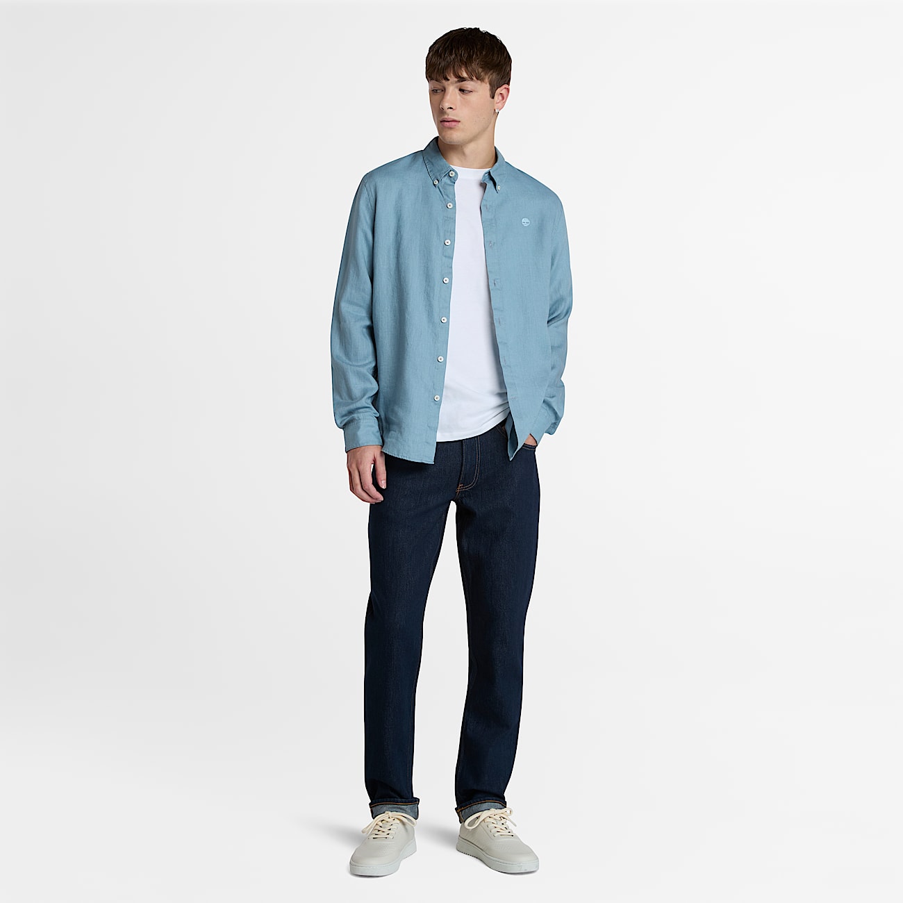 Schmal geschnittene Sandown Jeans für Herren in Indigo - 3
