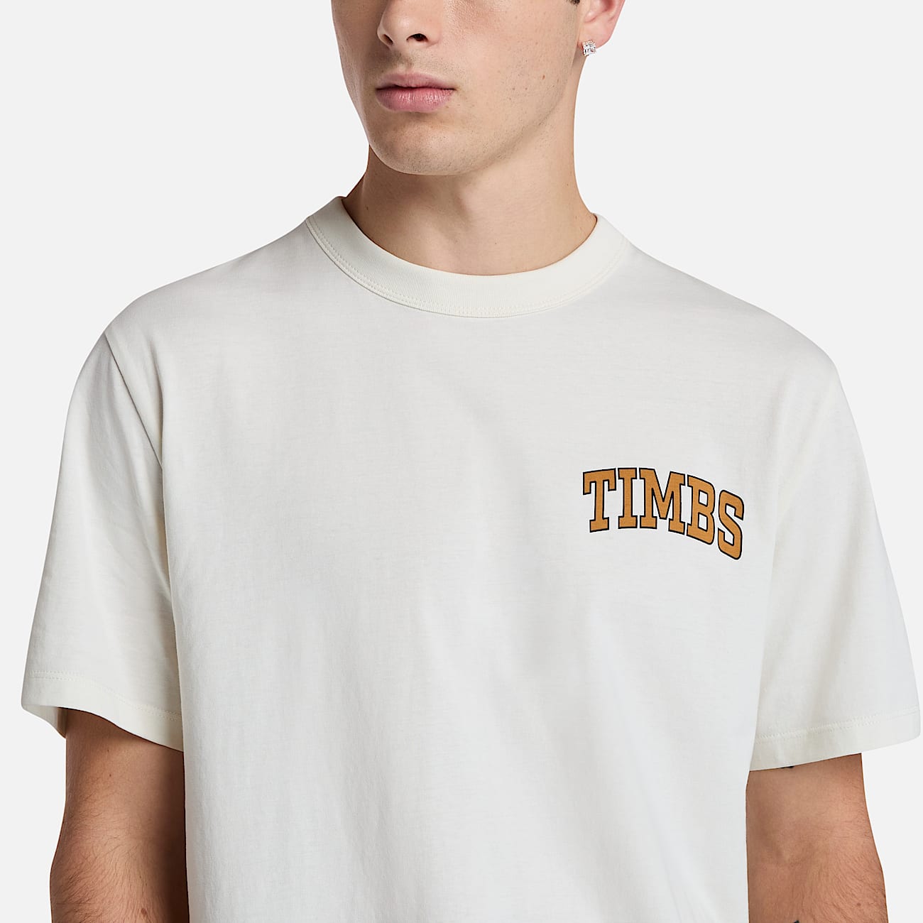 TIMBS Graphic T-Shirt for Men in White - 3