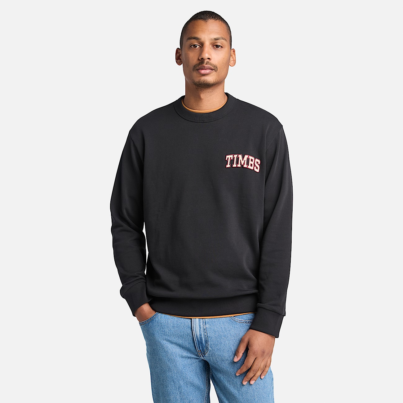 TIMBS Graphic Sweatshirt met ronde hals voor heren in zwart - 1