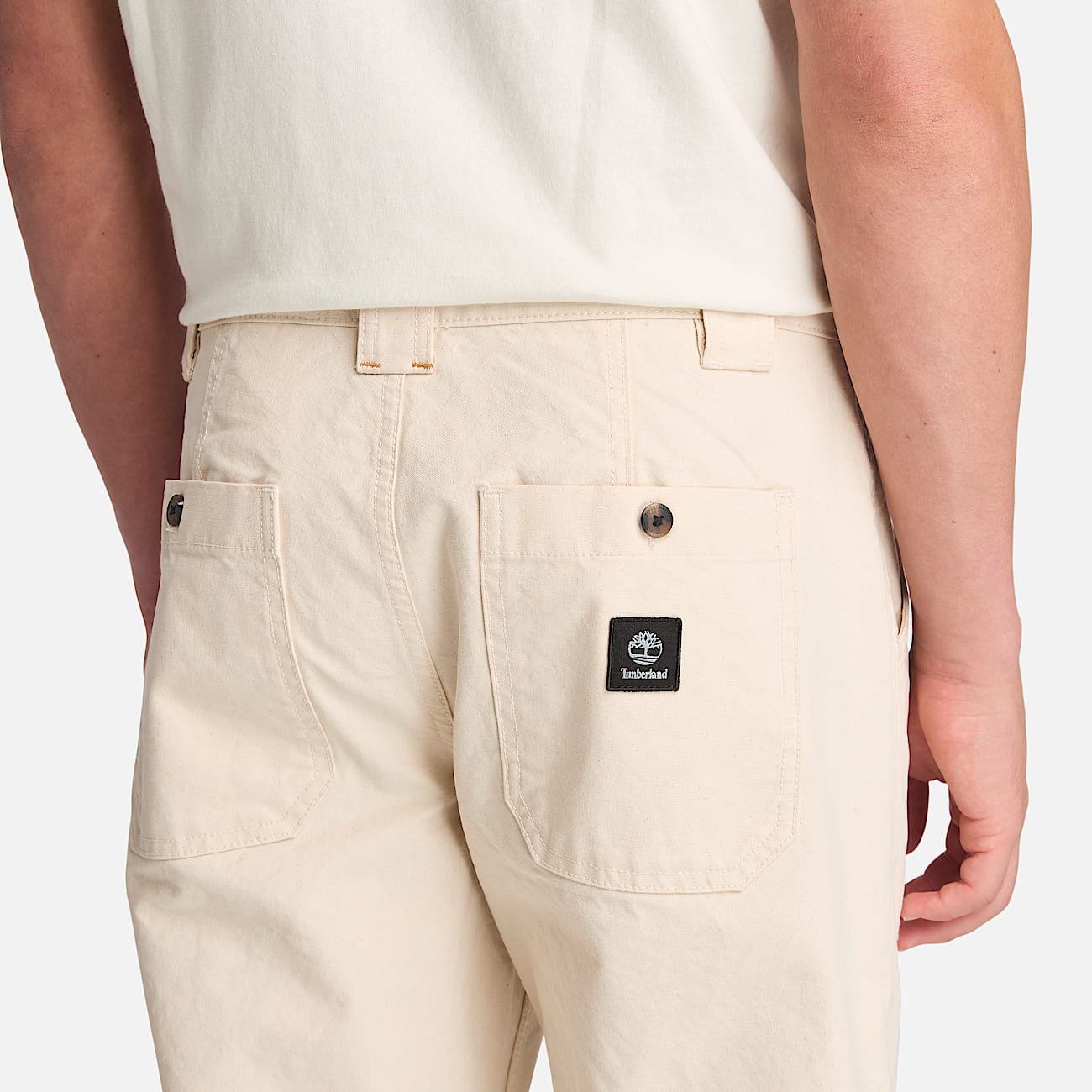 Goffstown Fatigue Broek van gewassen canvas voor heren in ongeverfde stof