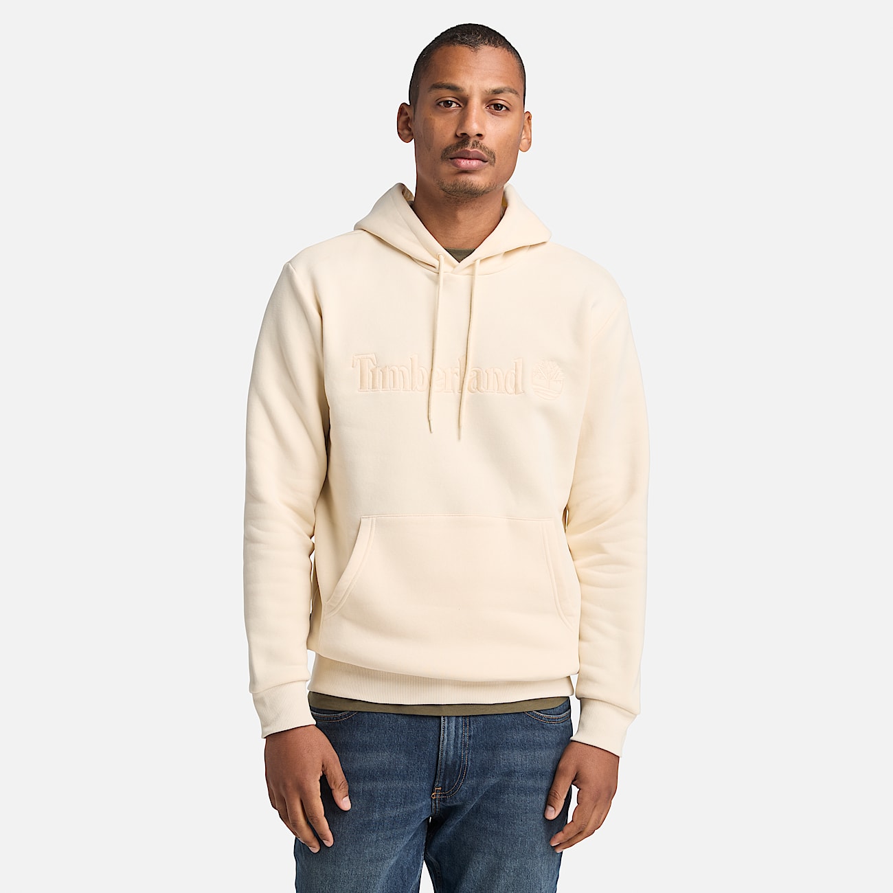 Sweat à capuche Hampton pour homme en beige clair - 1