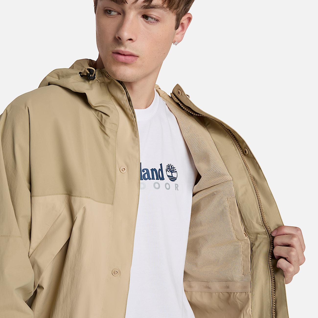 Wasserdichte Winnick Shell-Jacke für Herren in Beige - 4