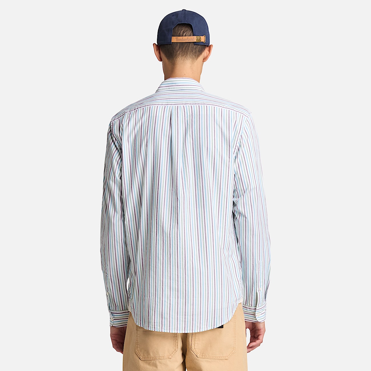 Camisa às Riscas para Homem em branco - 4