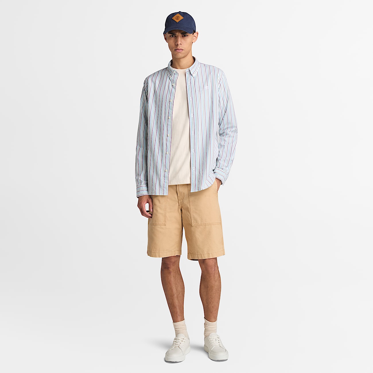 Goffstown Fatigue Washed Canvas Shorts for Men in Yellow - 3