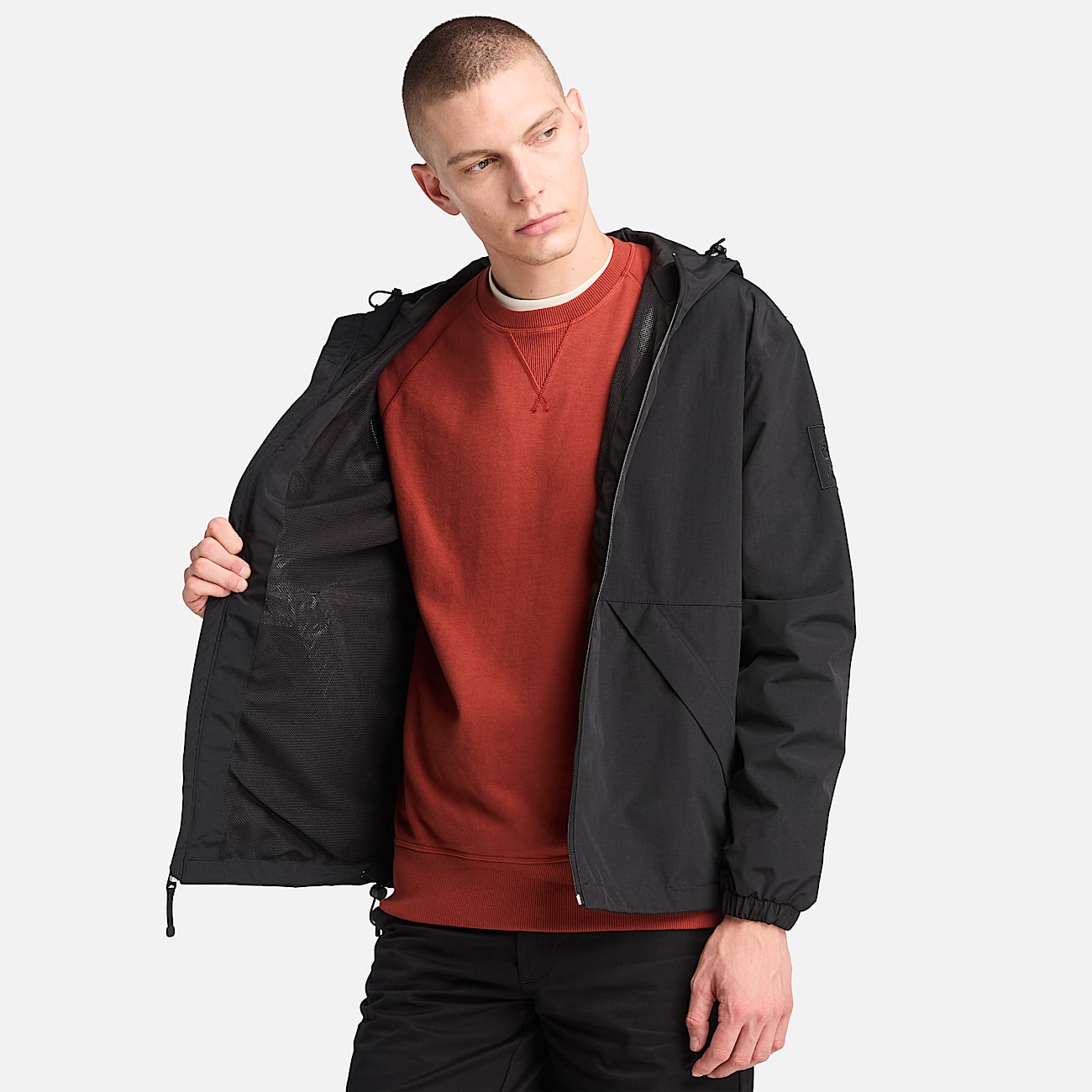 Veste imperméable Winnick pour homme en noir