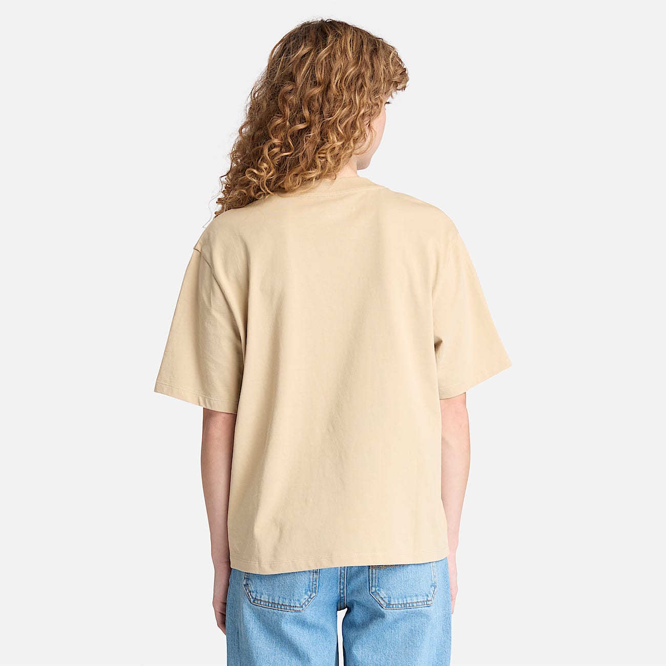 Lush Kurzarm-T-Shirt für Damen in Beige - 4
