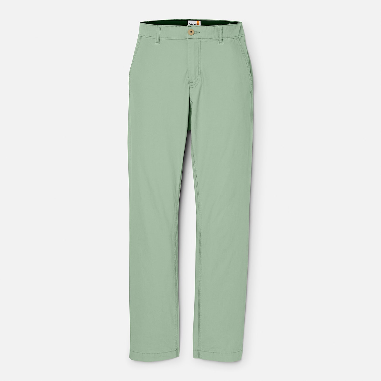Claremont Chinobroek van popeline voor heren in groen - 5