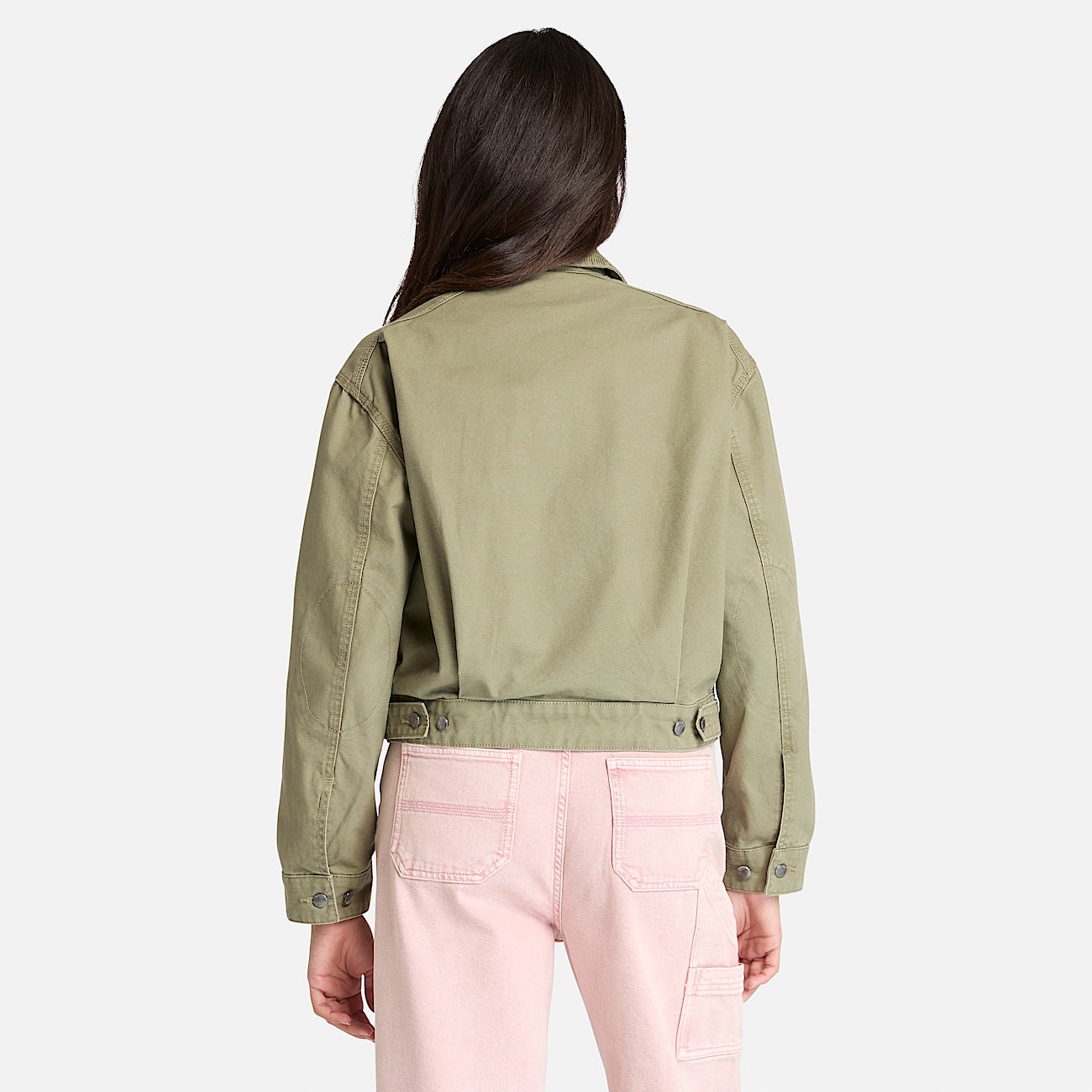 Strafford Bomberjacke aus gewaschenem Canvas für Damen in Grün - 6