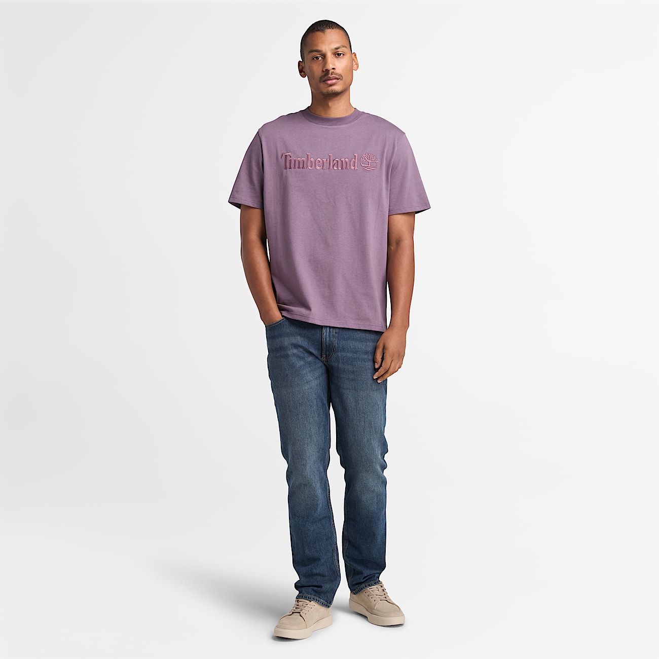 T-shirt Hampton pour homme en violet - 2