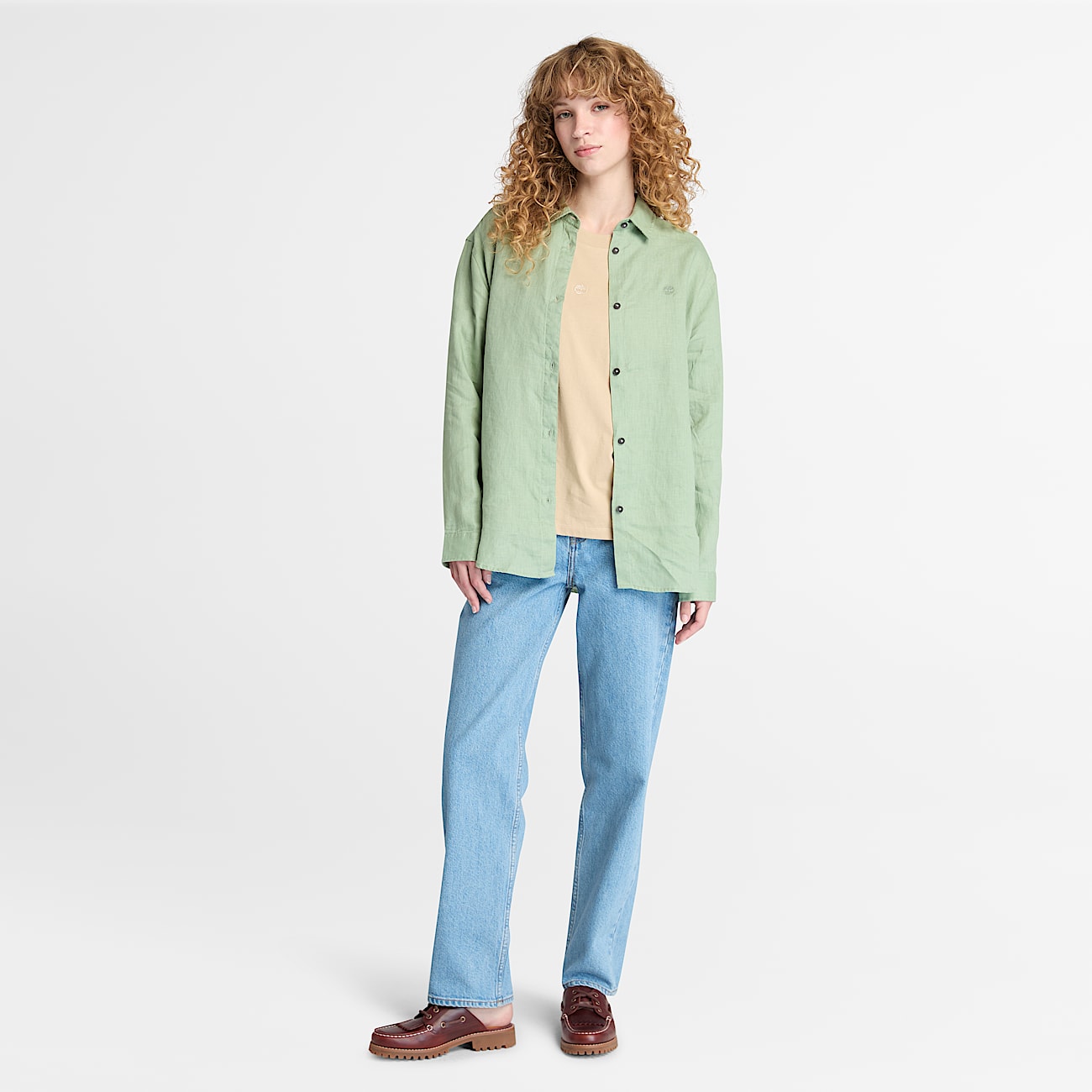 Straight Denim Trousers for Women in Blue - 4