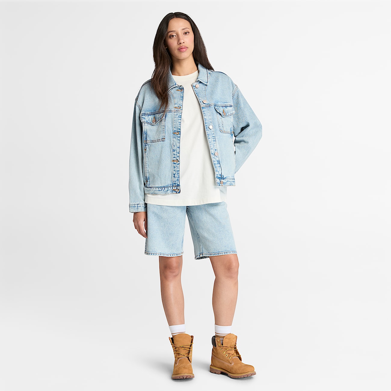 Giacca in Denim Archive da Donna in blu chiaro - 4