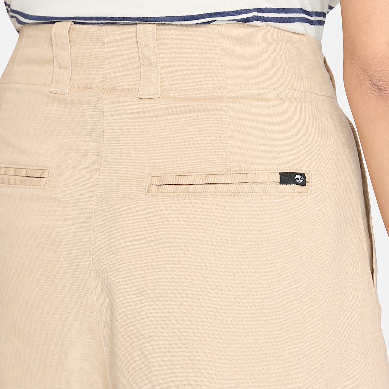 Bermudashorts aus Leinen für Damen in Beige - 6