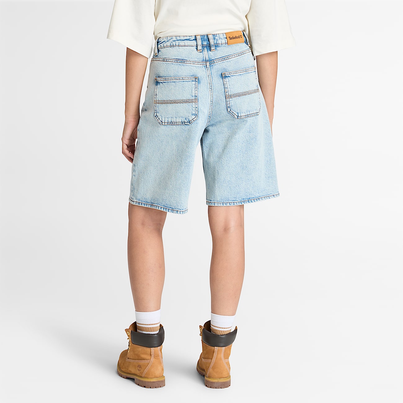 Denim Shorts for Women in Light Blue
