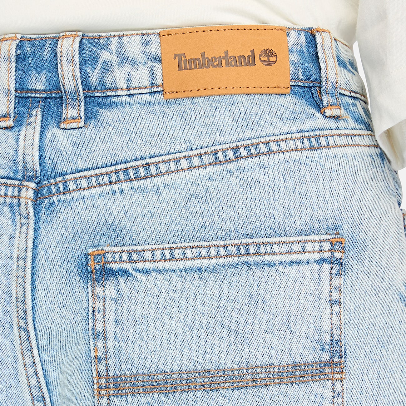 Denim Shorts for Women in Light Blue