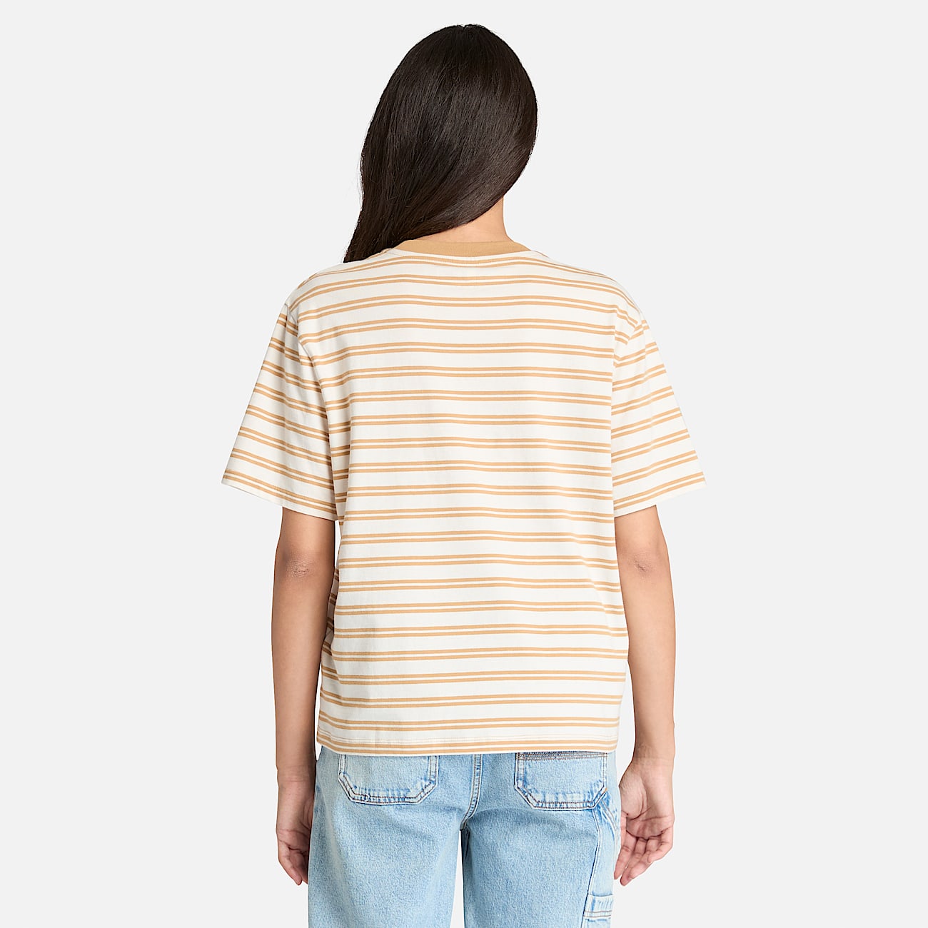 Dunstan Short-Sleeve Stripe T-Shirt for Women in Yellow - 5