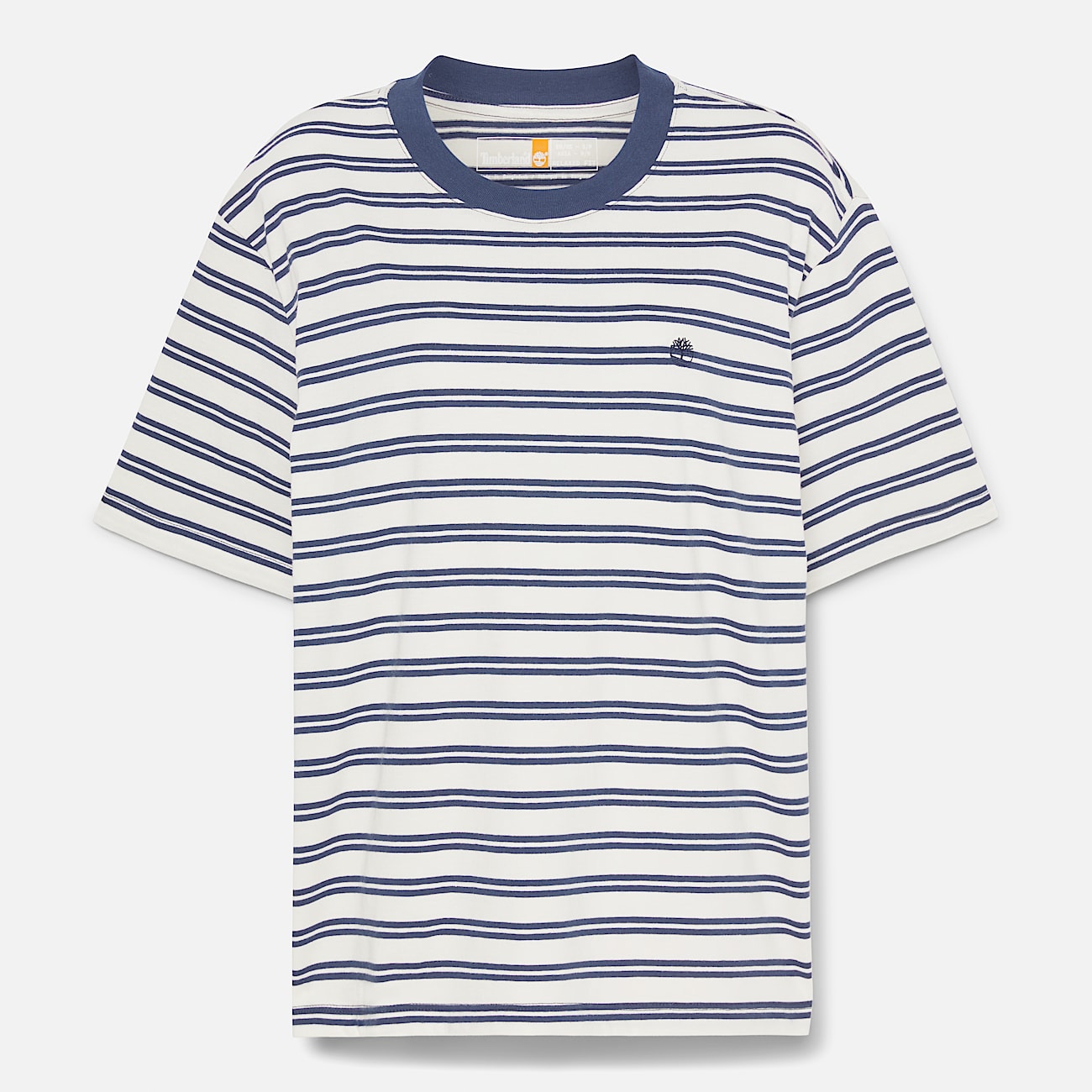 Gestreiftes Dunstan Kurzarm-T-Shirt für Damen in Dunkelblau - 6