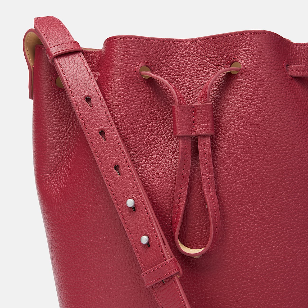 Tuckerman Beuteltasche aus Leder für Damen in Dunkelrot