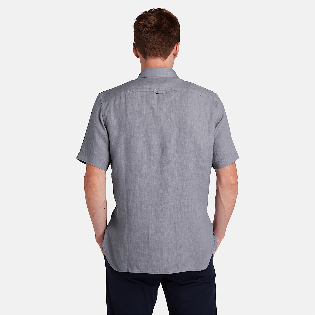 Camisa de Manga Curta em Linho Mill Brook para Homem em cinzento - 5