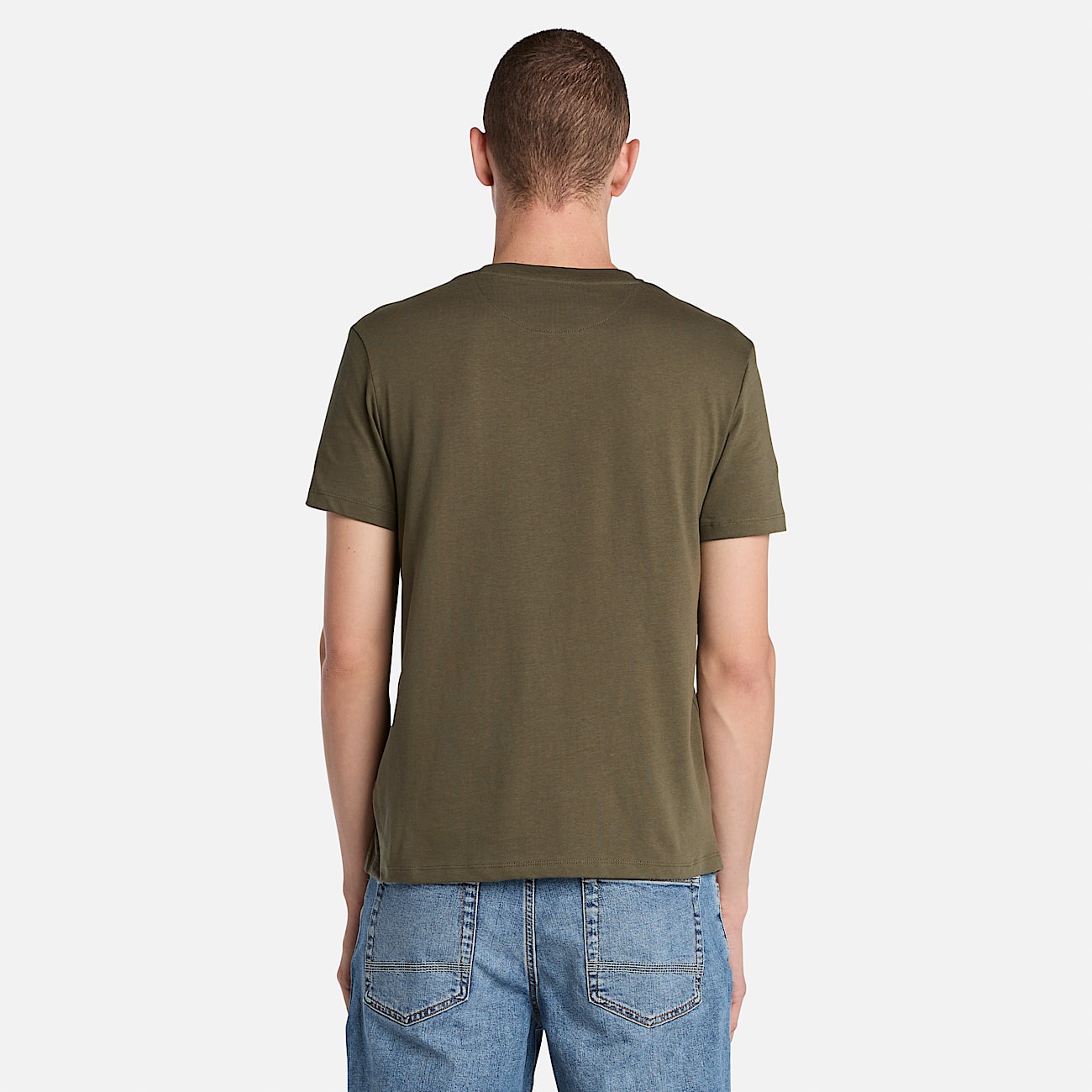 T-shirt à manches courtes Dunstan River pour homme en Vert/Marron - 4