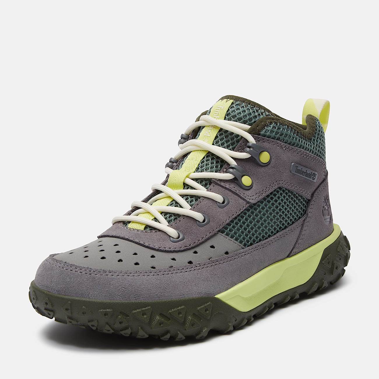 GreenStride™ Motion 6 Lace-Up Low Trainer for Junior in Grey - 9