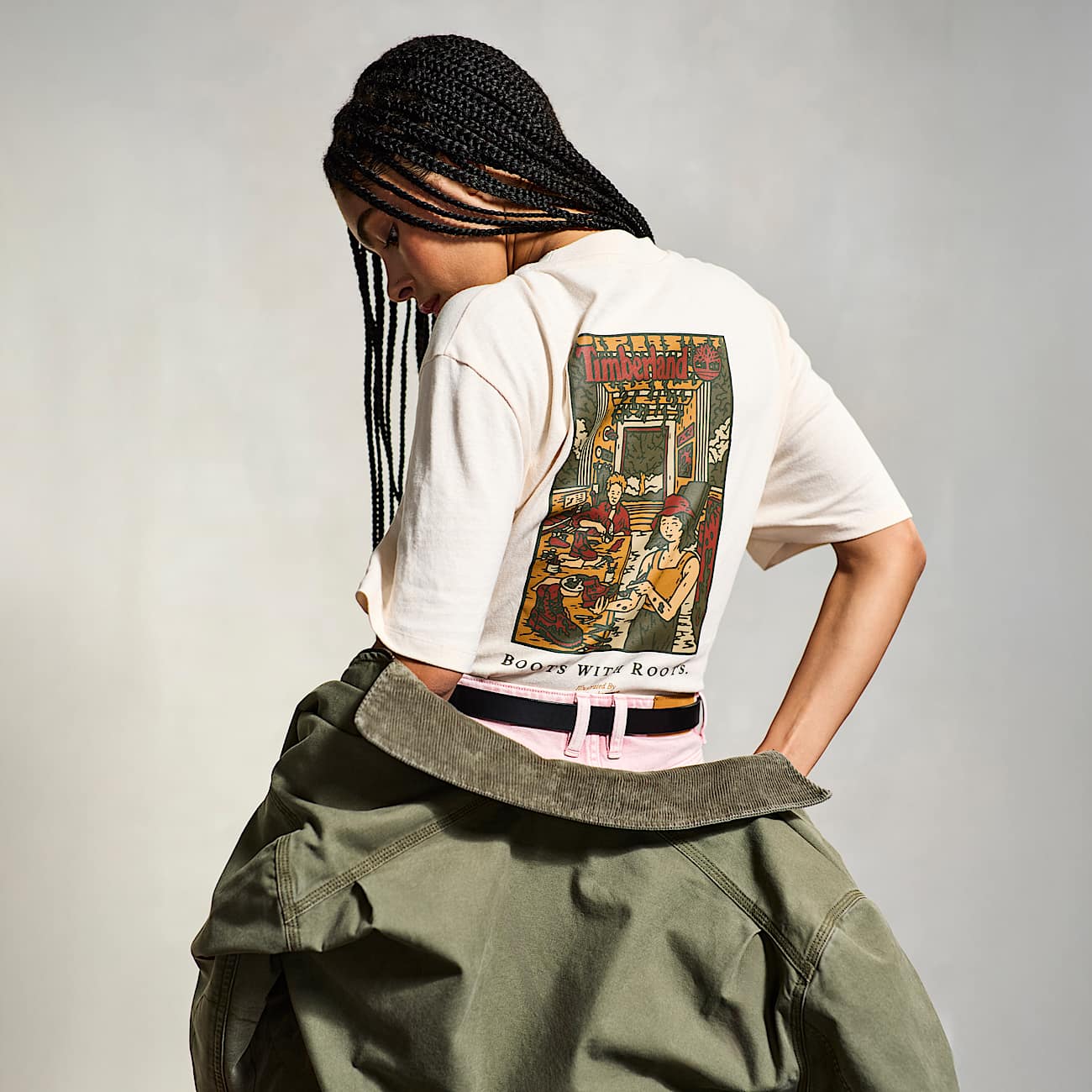 Strafford Bomberjacke aus gewaschenem Canvas für Damen in Grün - 3