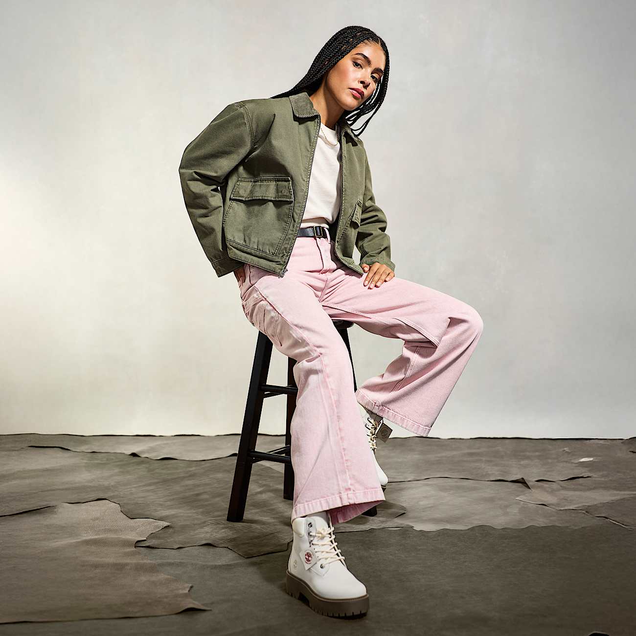 Carpenter Trouser for Women in Light Pink