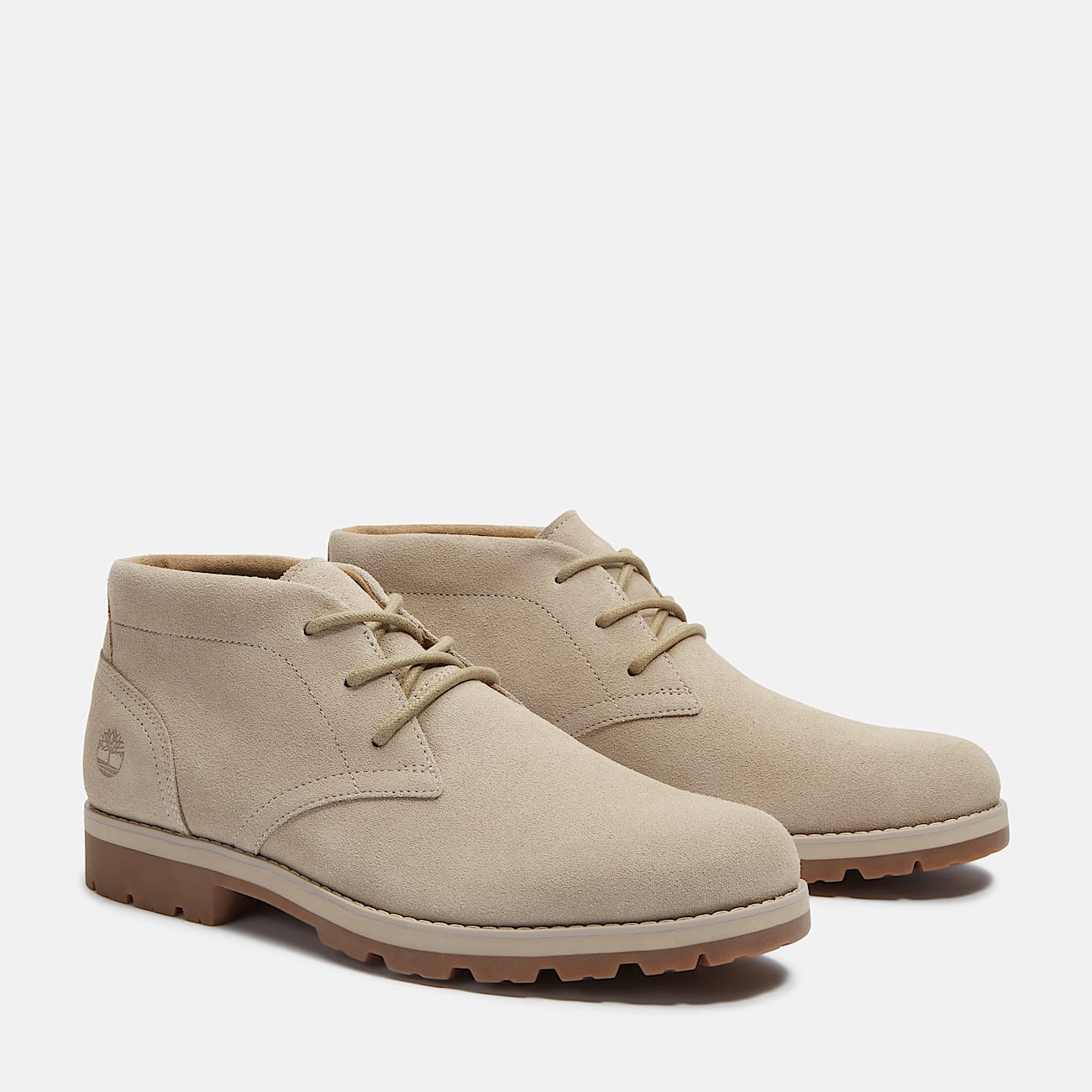 Britton Square Mid Lace Up Boot for Men in Light Brown - 4