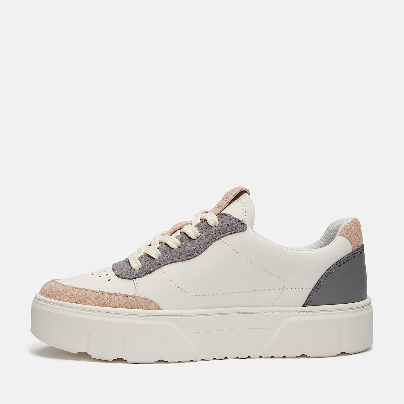 Ténis com Atacadores Low Laurel Court para Mulher em branco e cinzento - 6