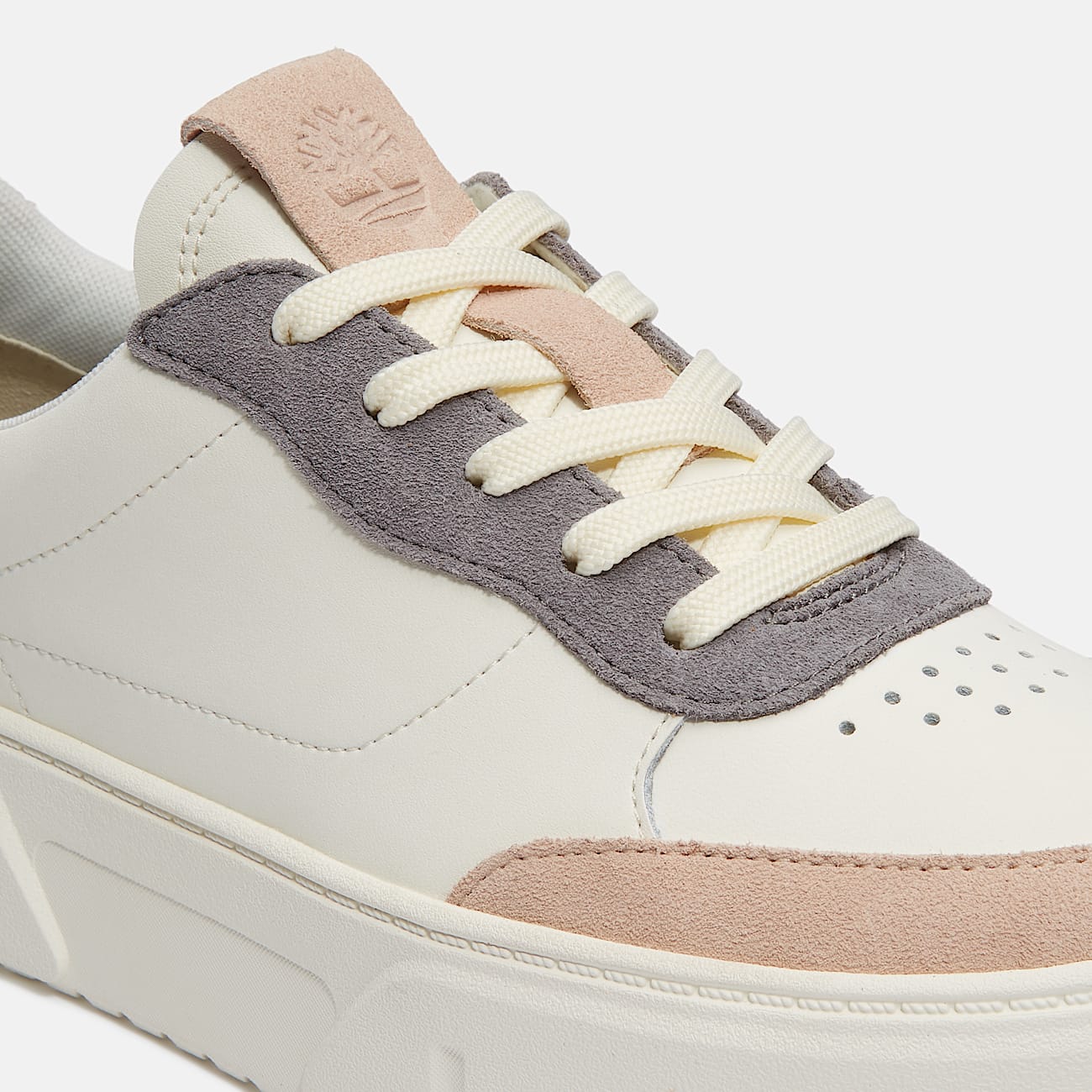 Ténis com Atacadores Low Laurel Court para Mulher em branco e cinzento - 7