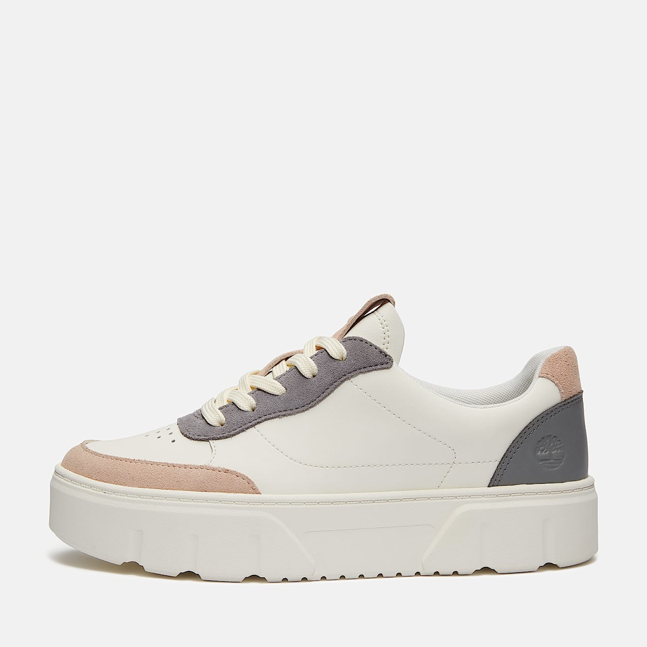 Ténis com Atacadores Low Laurel Court para Mulher em branco e cinzento - 8