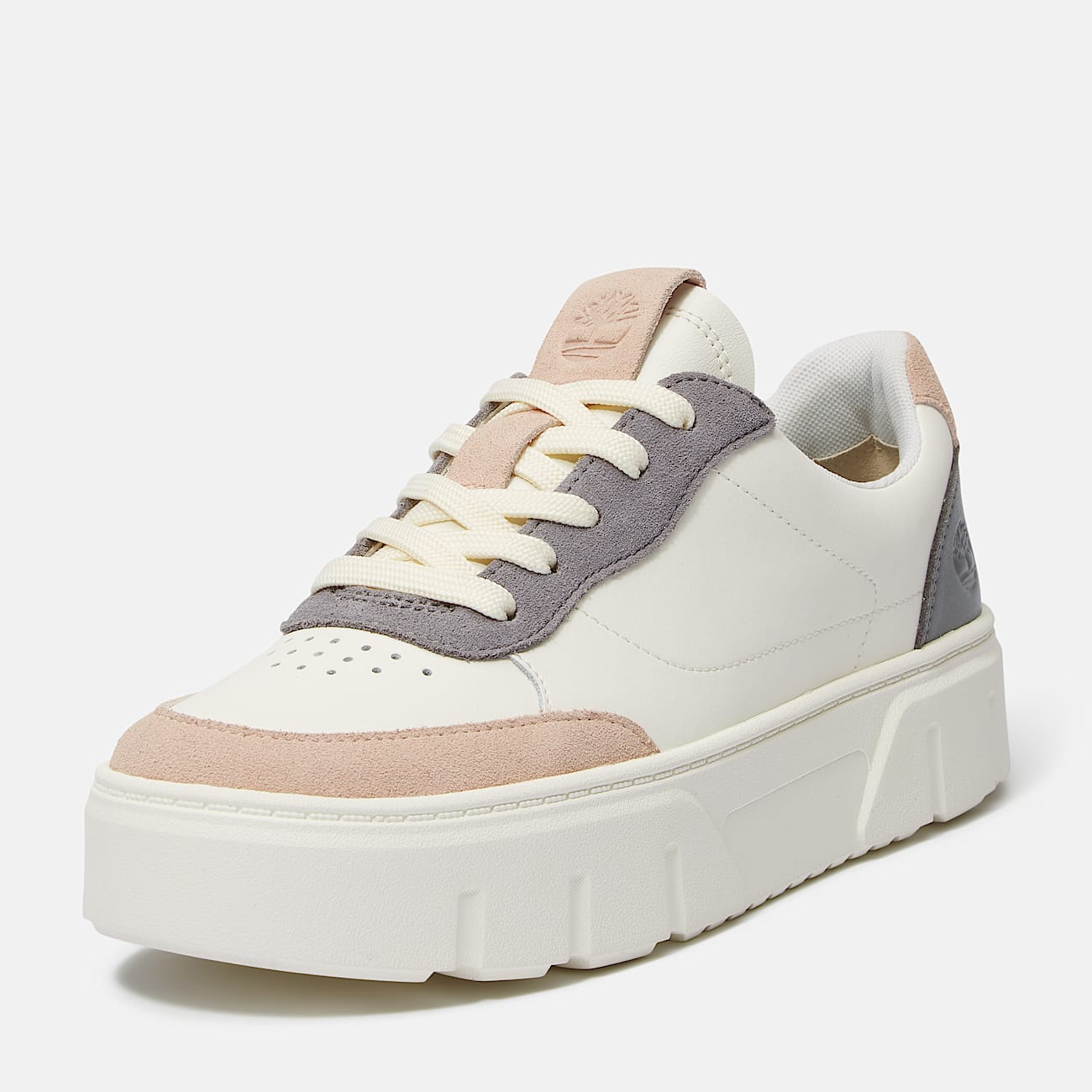 Ténis com Atacadores Low Laurel Court para Mulher em branco e cinzento - 9