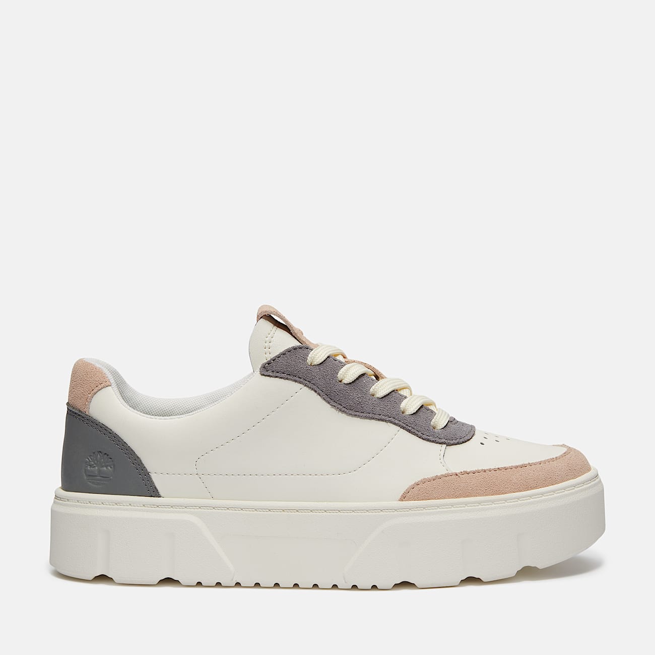 Ténis com Atacadores Low Laurel Court para Mulher em branco e cinzento - 1