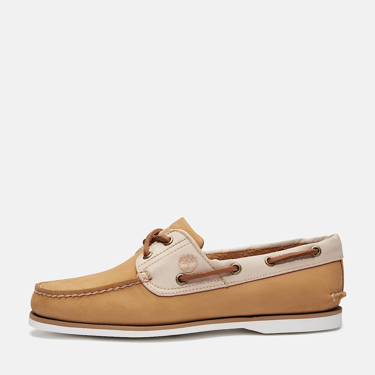 Classic Boat Shoe for Men in Beige - 8