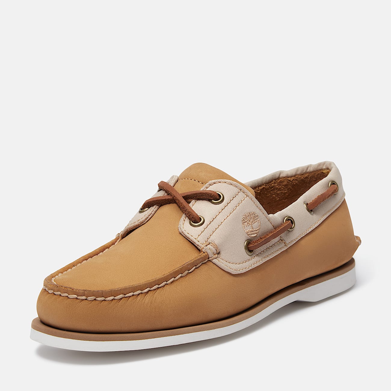 Classic Boat Shoe for Men in Beige - 9
