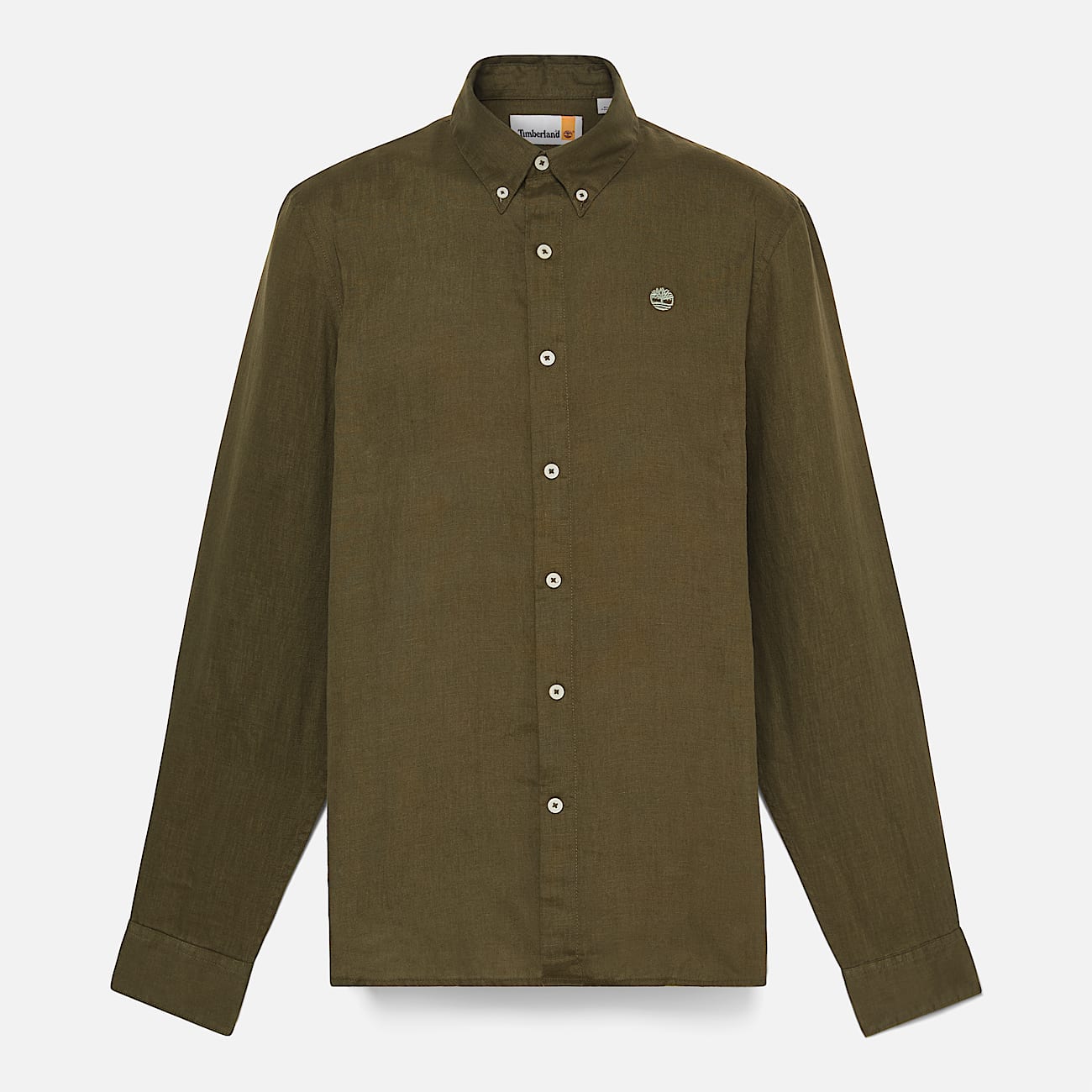 Mill Brook Linen Shirt for Men in Dark Green - 5