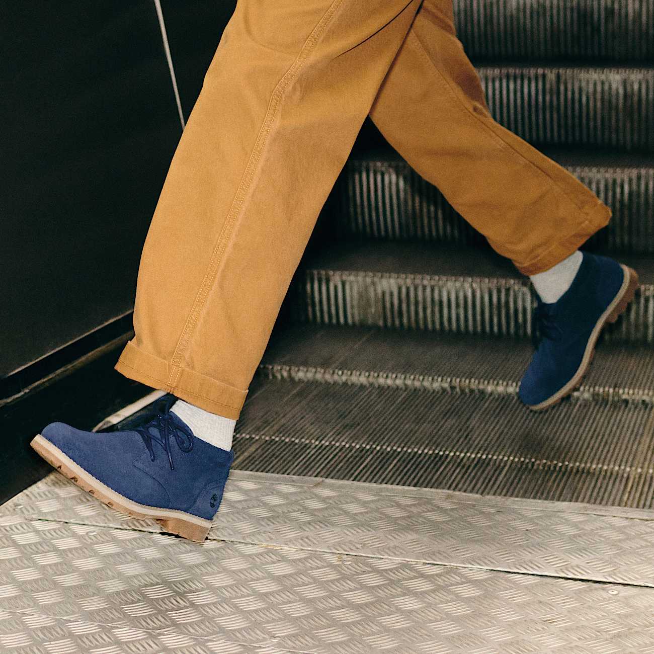 Halbhoher Britton Square Schnürstiefel für Herren in Blau - 2